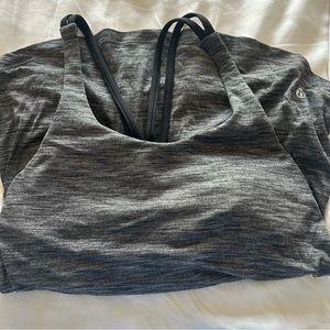 Lululemon Moment to Movement 2-in-1 Tank in Heathered Black